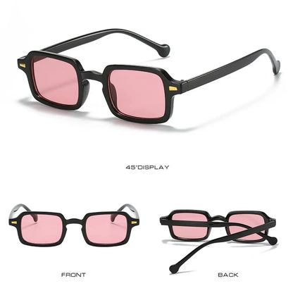 Ochelari de soare Fashion Square pentru femei, model nou retro cu nituri decorative; ochelari de soare pentru bărbați, model leopard albastru, cu lentile degradate, protecție UV400