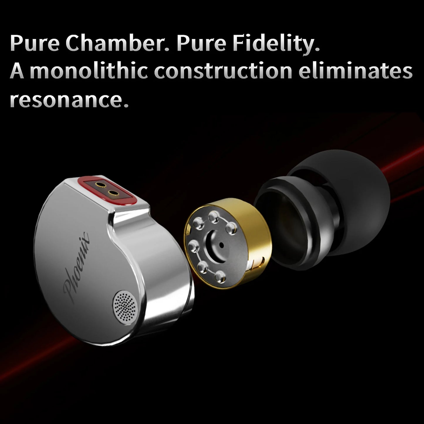 CCA Phoenix Metal Alloy Body 10mm Dual Magnetic Dynamic Coil HIFI Sound Quality In Ear Wired Esports Music Earphones