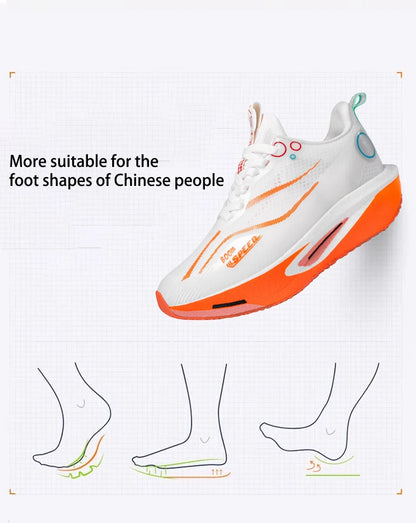 Men's Running Shoes Carbon Plate Professional Running Shoes Breathable Non-slip Cushioning Women's Casual Running Sports Shoes