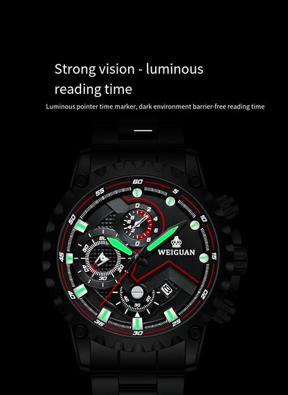 Black Samurai Watch Men's Waterproof Luminous Watch Personalized Fashion Business Luxury Wearable Watch