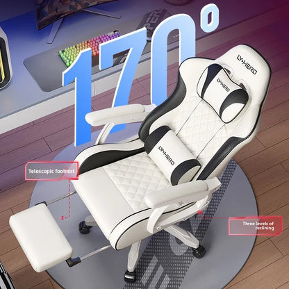 Chaise de jeu solide, chaise de bureau ergonomique pour la maison, la chambre à coucher, le dortoir, les étudiants