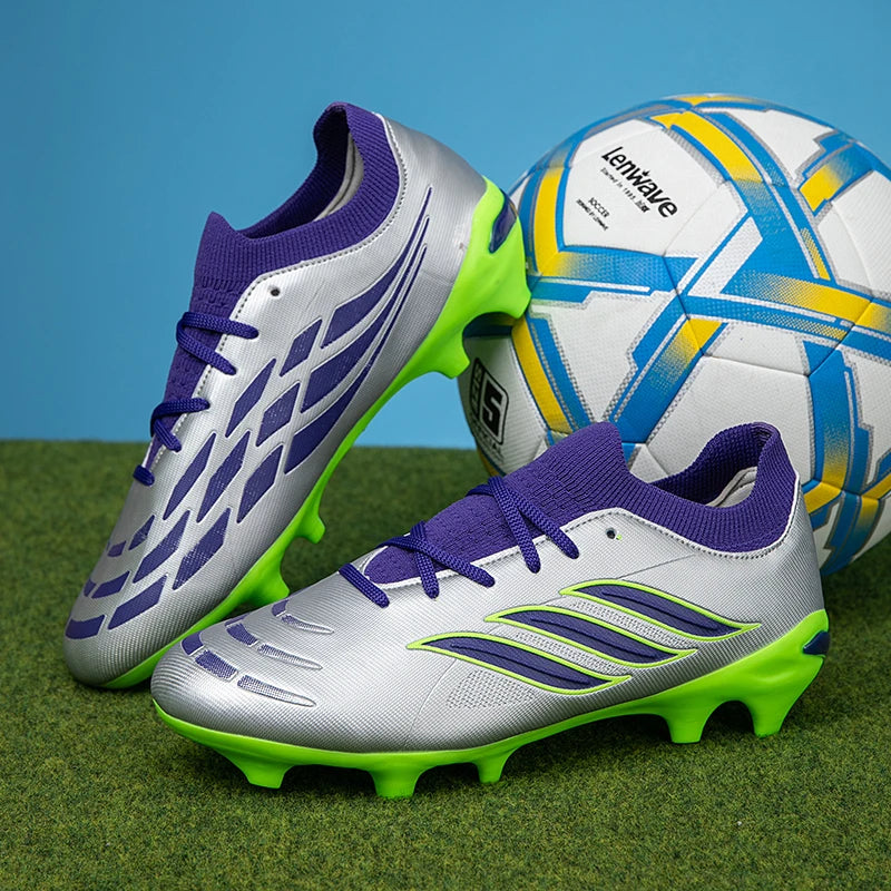 Nouvelles chaussures de football pour hommes, crampons pour enfants, chaussures de football professionnelles pour adultes, chaussures d'entraînement ultralégères antidérapantes pour garçons, livraison directe