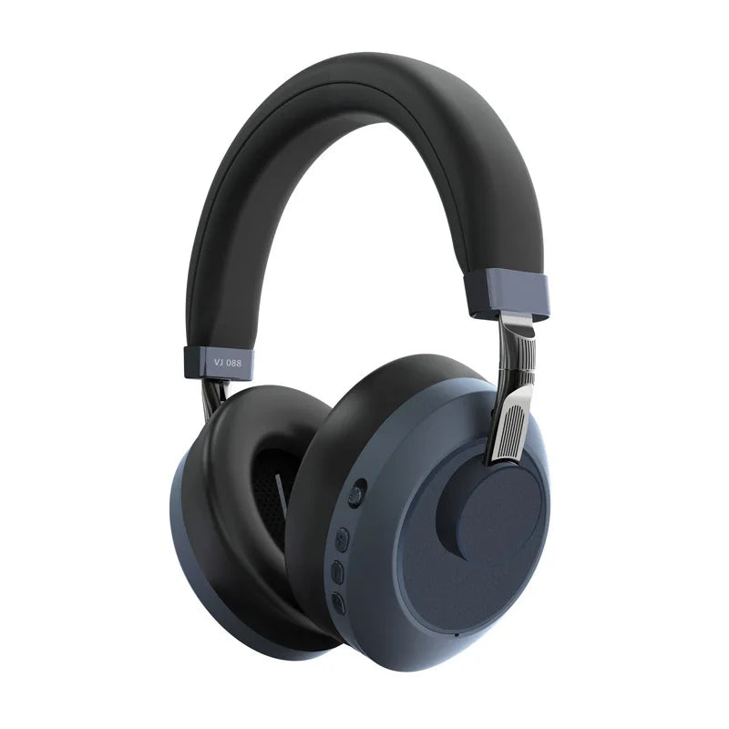 Casque ANC Bluetooth, écouteurs sans fil supra-auriculaires, casque à réduction de bruit pliable, casque stéréo avec micro, son HiFi