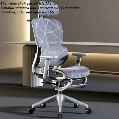 Office Chair Gaming Desk Ergonomic Computer Adjustable Armrests 3D Headrest Chair Lift Chair Back Can Tilt Back with Foot Pedals