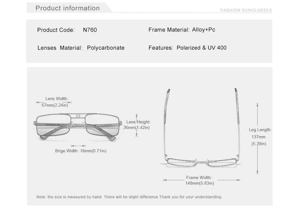 Ochelari de soare cu ramă dreptunghiulară pentru bărbați marca KINGSEVEN, cu lentile polarizate, ochelari de modă pentru șofat, protecție UV400