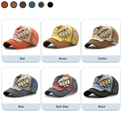 Boné de Basebol de Moda para Desporto e Ar Livre, Boné Casual de Sol, Gorras Hip Hop, Tamanho Único Ajustável Unissexo, Patch de Punho com Rebites