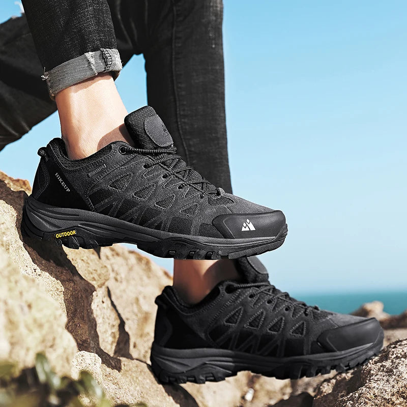 HIKEUP modne outdoor cipele za planinarenje, muške sportske ležerne čizme za planinsko pješačenje i kampiranje, neklizajuće tenisice za muškarce otporne na habanje
