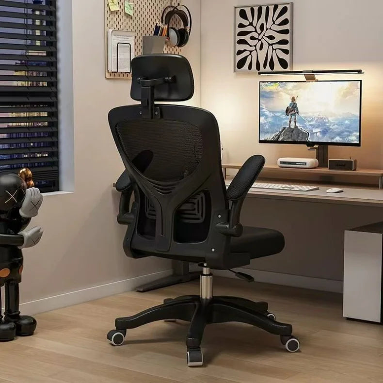 Chaise de diffusion en direct, chaise de bureau, chaise d'ordinateur, jeu, chaise confortable pour la maison avec dossier, chaise pivotante, chaise ergonomique