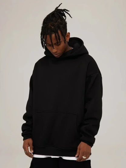 Black Hoodie and Pants Set with Pokemon Character Print Sleeve and Side Text Streetwear Anime Tracksuit for Men Unisex Casual