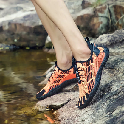 Water Shoes for Men Barefoot Beach Shoes Breathable Sport Shoes Quick Dry River White Sea Aqua Sneakers Soft Beach Sneakers