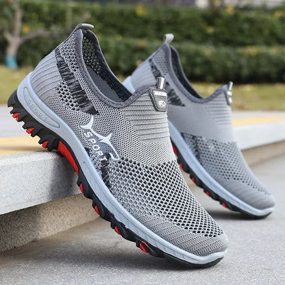 Zomerse herensneakers sportieve mesh herenschoenen ademende sportschoenen canvas lichtgewicht sneakers goedkope schoenen uitverkoop