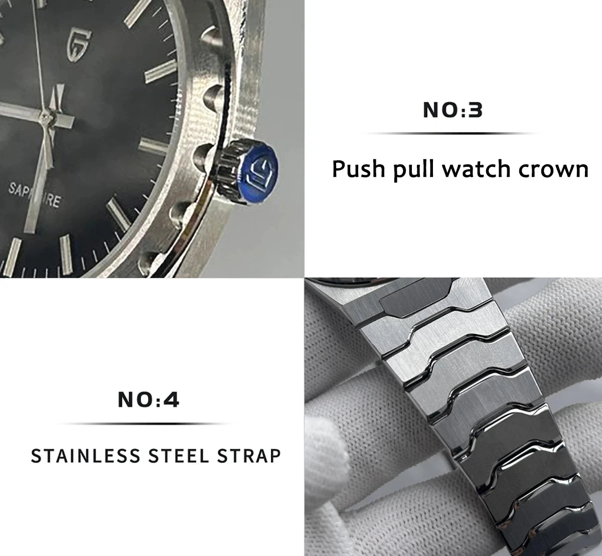 PAGANI DESIGN 2026 new ultra-thin 7mm quartz men's watch stainless steel sapphire 10Bar waterproof C3 upgrade V2 reloj hombre
