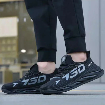 New Summer Mens Breathable Mesh Running Shoes Lightweight Sports Sneakers Trendy Brand