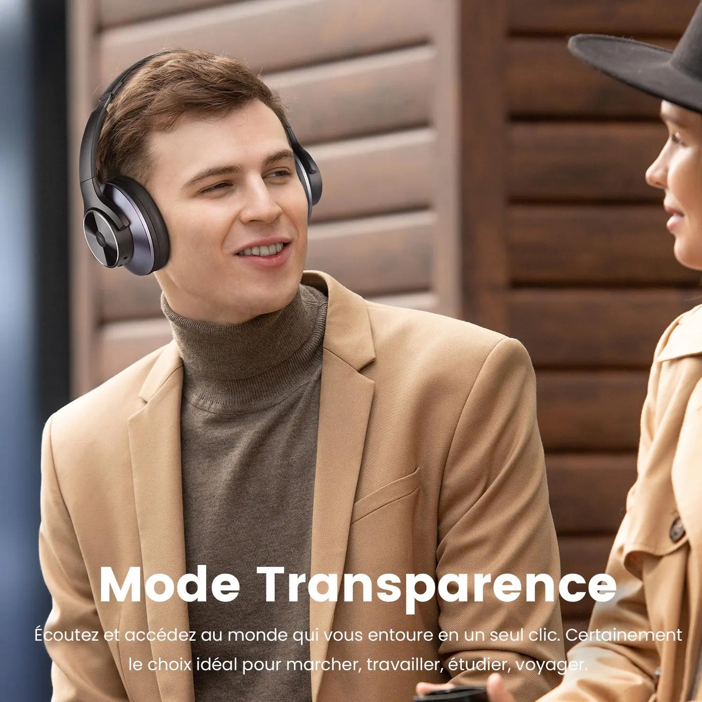 Oneodio A10 Bluetooth 5.4 Headphones Hybrid Active Noise Cancelling With Hi-Res Audio Over Ear Wireless Headset ANC With 5-Mic