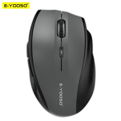E-YOOSO E-1010 USB 2.4G bezdrôtová herná a kancelárska myš, 2400 DPI, optická ergonomická myš na hranie pre notebook a PC
