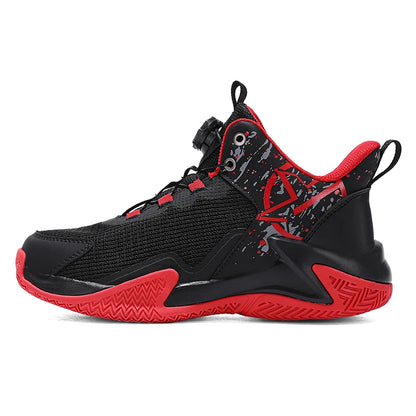 Chaussures de basket-ball unisexes en maille respirante, légères, avec boucle rotative, baskets de sport, de course en plein air, d'entraînement, d'automne