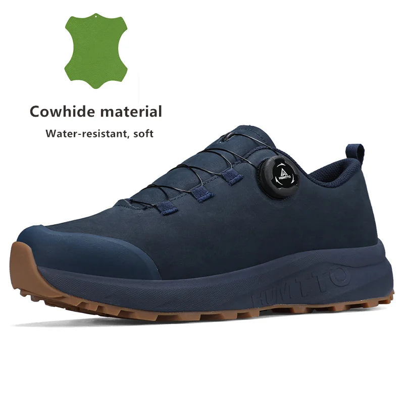 HUMTTO kožne cipele za muškarce, zimske outdoor sportske cipele za kampiranje, prozračne trekking čizme, muške neklizajuće planinarske tenisice