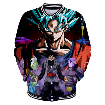 Nova japanska anime Dragon Ball Z sveučilišna jakna, jesenska ležerna majica s kapuljačom, kaput-jakna, brendirana bejzbolska jakna