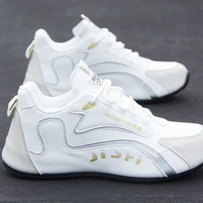 Vattentäta sneakers i PU-läder för män, lediga sportskor, lätta, andningsbara, platta och halkfria tennisskor, Zapatillas Hombre