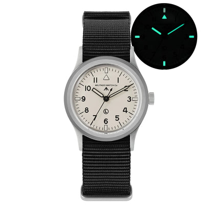 Militado ML14 Quartz Watch VH31 Movement Bubble Sapphire Crystal Vintage Watch 100m Waterproof BGW9 C3 Luminous Watch