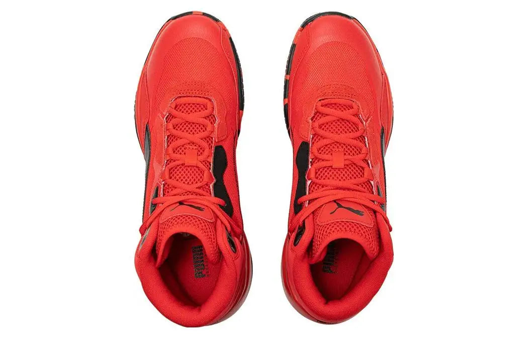 Chaussures de basket-ball Puma Playmaker Pro Mid, modèle tendance et polyvalent, antidérapantes, résistantes à l'usure, respirantes, à tige haute, 377902-05