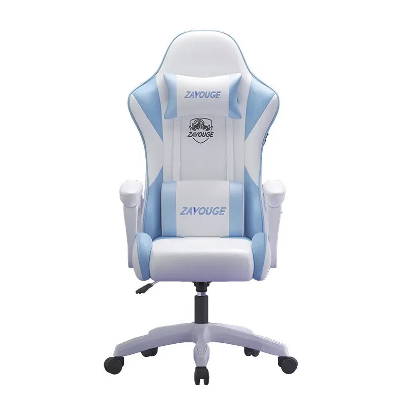 Siège de jeu pivotant et assis sur ordinateur pour bars et e-sport, chaise de bureau ergonomique inclinable pour études, chaise de bureau à domicile