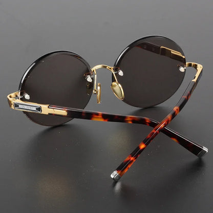 Ochelari de soare din rășină pentru bărbați, fără ramă, cu protecție UV400, ochelari de protecție stilată, ochelari de soare decorativi de vară