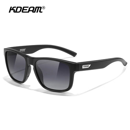 Ochelari de soare polarizați pentru bărbați KDEAM, mărime XXL, ochelari de protecție pentru sporturi în aer liber, lățime totală 155 mm, ochelari de soare extra mari