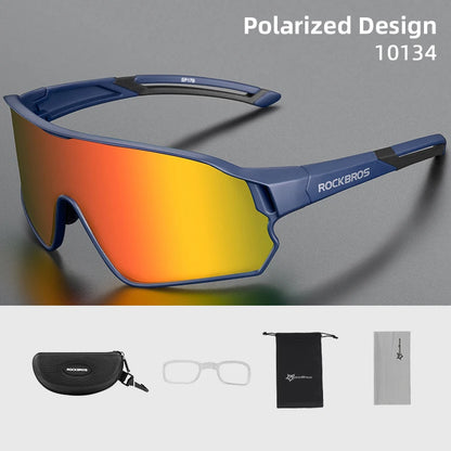 Ochelari de soare polarizați ROCKBROS, ochelari de protecție pentru sport, ochelari pentru bicicletă, drumeții în aer liber, camping, golf, ochelari de ciclism, UV400