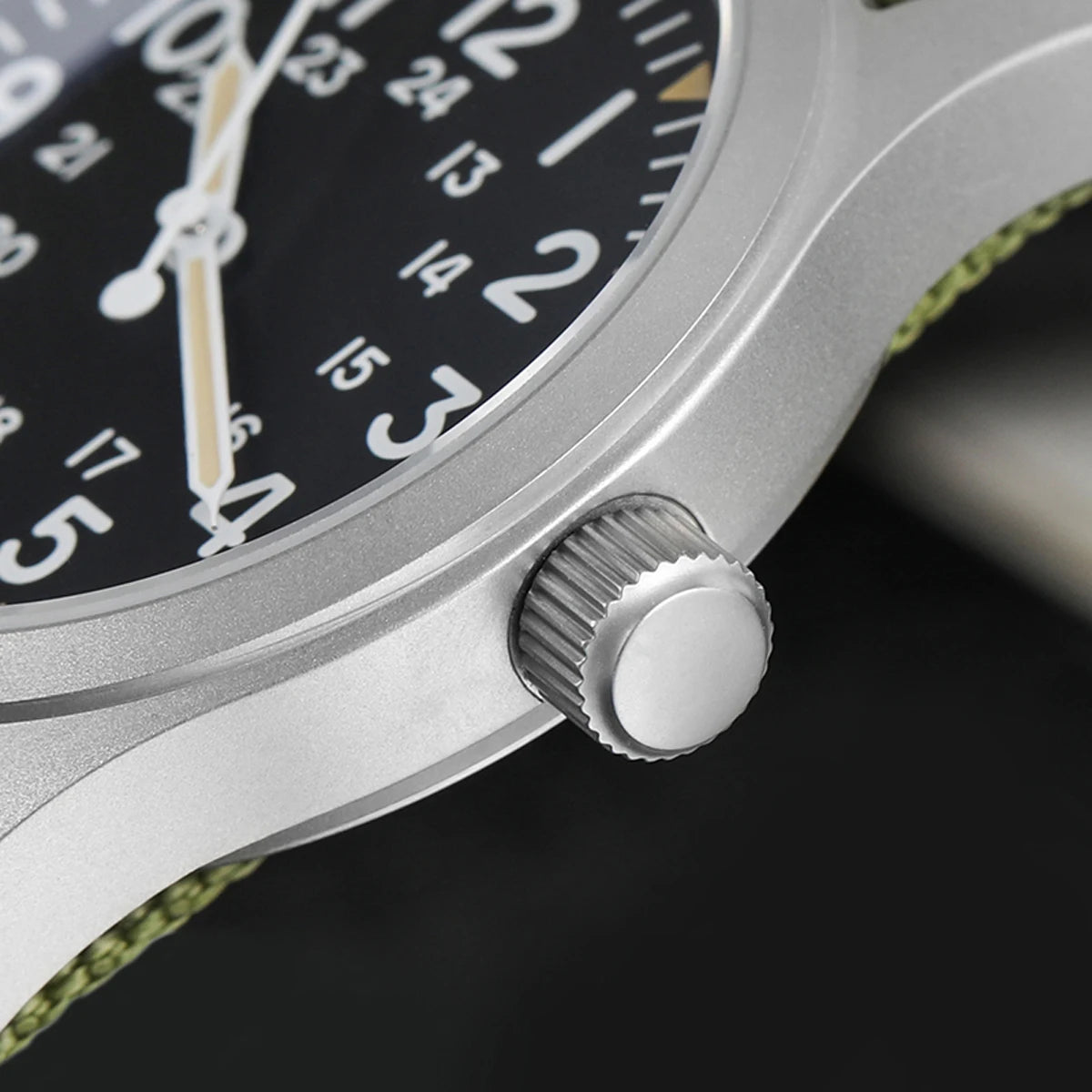 Militado ML05 Military Watch VH31 Sweep Movement Domed Sapphire Crystal Wristwatch High Clear AR Coating 38mm Vintage Watches