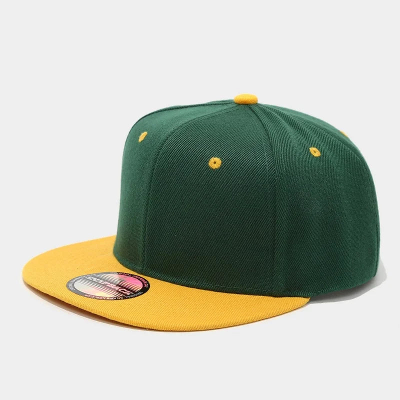 Hot Sale Cap Plain Snapback High Quality Adult Hip Hop Baseball Cap Men Women Outdoor Leisure Fashionable color blocked Hat