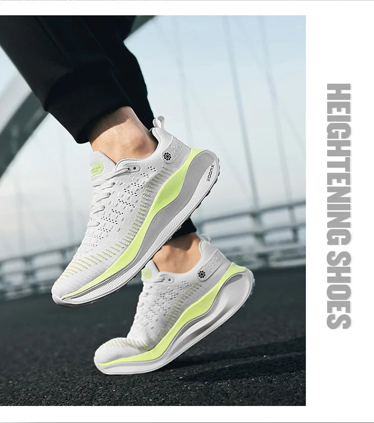 Men's Cushioning Running Shoes EVA Midsole for Shock Absorption Lightweight & Breathable Mesh Sports Sneakers Gym and Walking