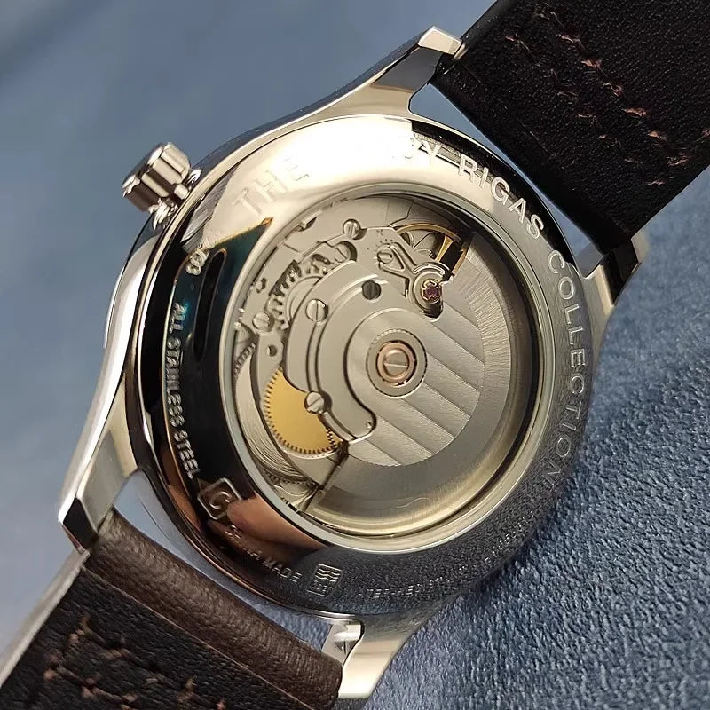 Vakuy Automatic Mechanical Watch Man's Business Auspicious Face Seagull ST2130 Movement Blue Pointer Waterproof Men's Watch