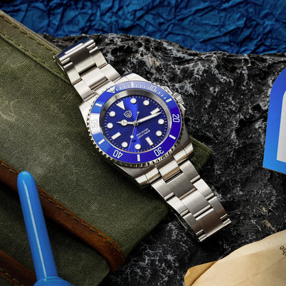 Watchdives WD1680Q V2 Men Watch VH31 Sweep Second Quartz Movement AR Sapphire Luminous BGW9 20Bar Waterproof Steel Wristwatches