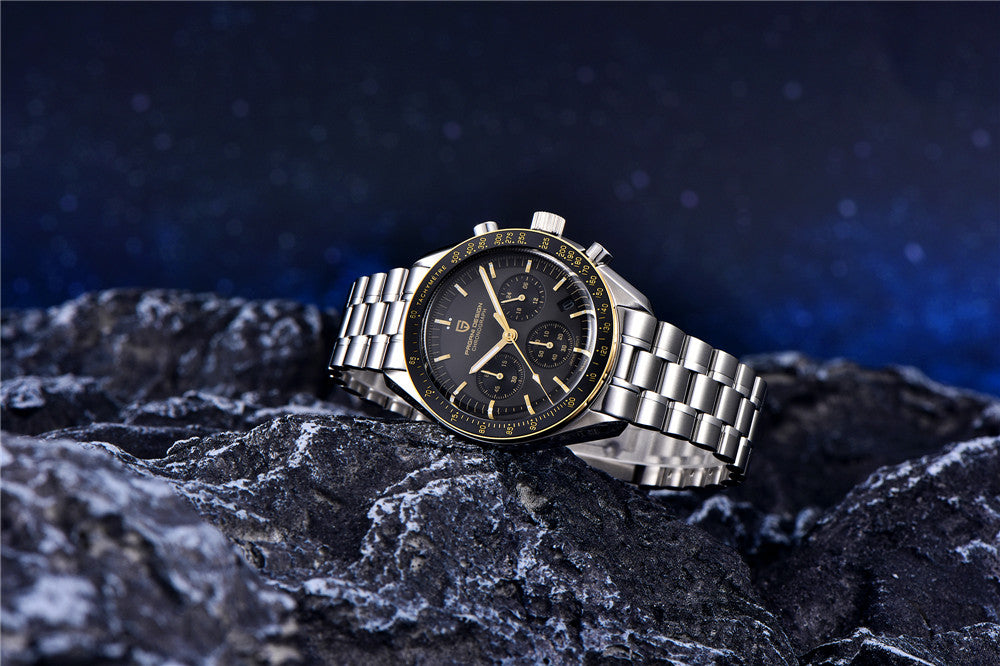 PAGANI DESIGN 2026 New Mens Watches Panda Moon Watch Luxury Quartz Watch For Men Automatic Date Sport Chronograph Wristwatch Men