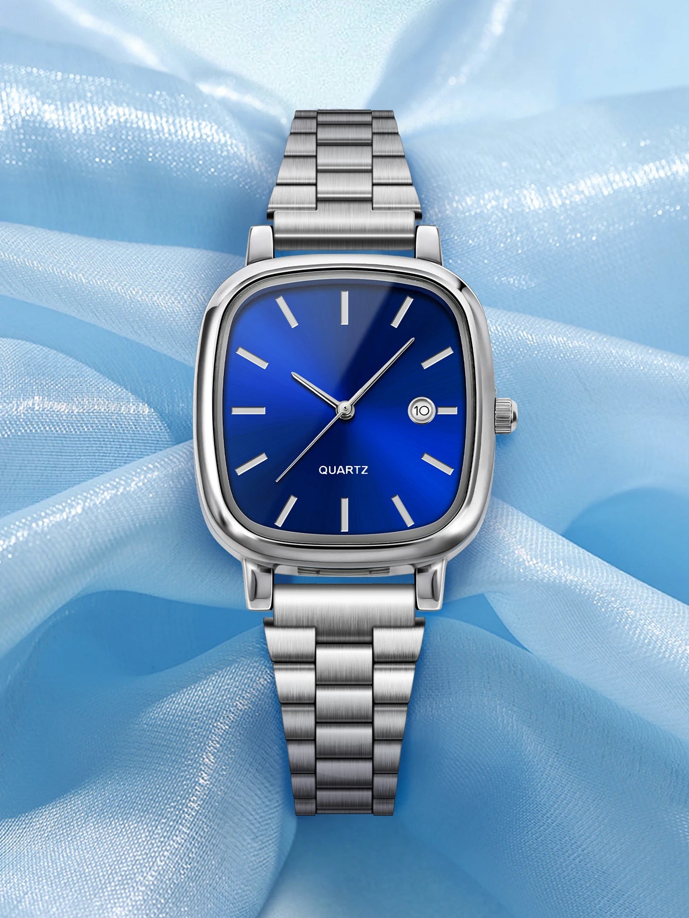 Elegant and fashionable women's watch brand, luxury quartz watch, stainless steel calendar face, couple's women's style