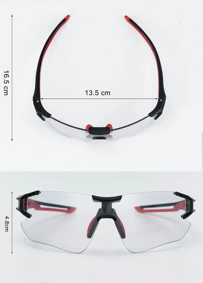 Ochelari de ciclism fotocromatici ROCKBROS, ochelari de soare pentru biciclete și sporturi în aer liber, ochelari cu schimbare de culoare, ochelari pentru MTB și biciclete de șosea, ochelari de protecție pentru biciclete