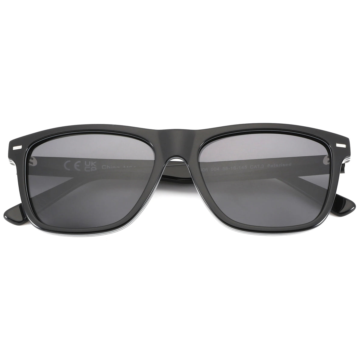ZENOTTIC Ochelari de soare polarizați la modă, protecție UV400, ochelari de soare pătrați din acetat, design clasic, pentru femei și bărbați