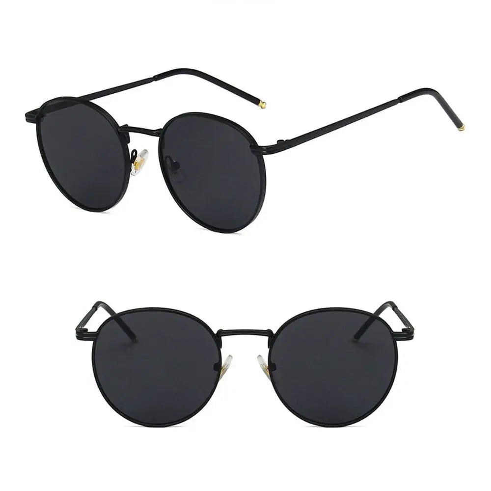 Ochelari de soare la modă pentru femei și bărbați, ochelari de soare rotunzi, ochelari pentru femei cu ramă metalică, ochelari de pescuit pentru bărbați, ochelari Hip Hop cu ramă metalică, ochelari de soare UV400