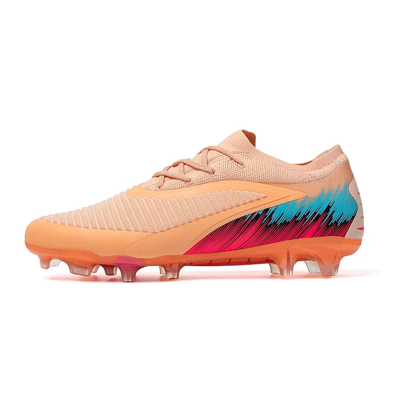 New Men Football Boots Shoes Match Training Soccer Shoes Non-Slip Cleats Long Spikes FG Ultralight Outdoor Sneaker Drop Shipping