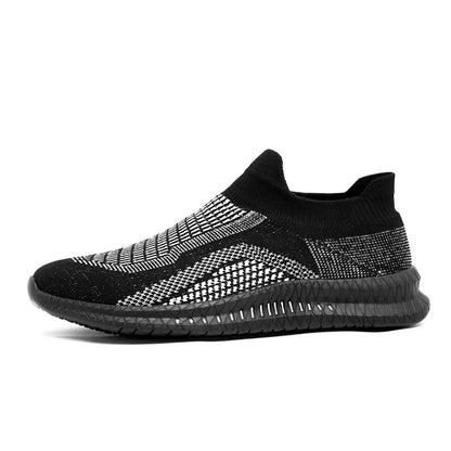 Lightweight Men's Walking Shoes Outdoor Soft Male Casual Shoes Flexible Breathable Men Loafers Slip-On Footwear Sneakers 39-48
