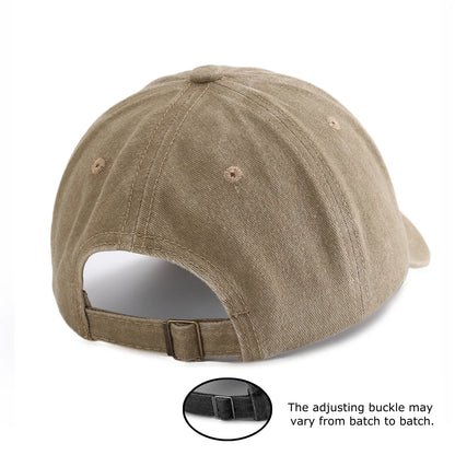 1pc Tote-bag Bear Print Washed Baseball Cap for Adults,  Minimalist Retro Style Casual Soft Adjustable Dad Hat, Perfect As Gift