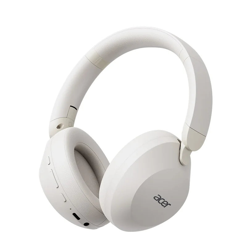 Casque sans fil Bluetooth Acer Ohr653 avec puce 6.0, conception d'écouteurs à couverture complète, pliable, basses profondes, réduction du bruit pour les appels, autonomie ultra-longue de 50 heures, casque dédié au jeu