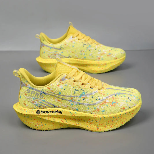 Running Shoes Carbon Board 2026 Marathon Cushion Men Sports Breathable Lightweight Women Comfortable Athletic Nonskid Sneakers