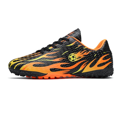 Chaussures de football pour enfants TF Turf, bottes de football respirantes, légères, antidérapantes, pour garçons et filles, chaussures de football pour entraînement en extérieur.