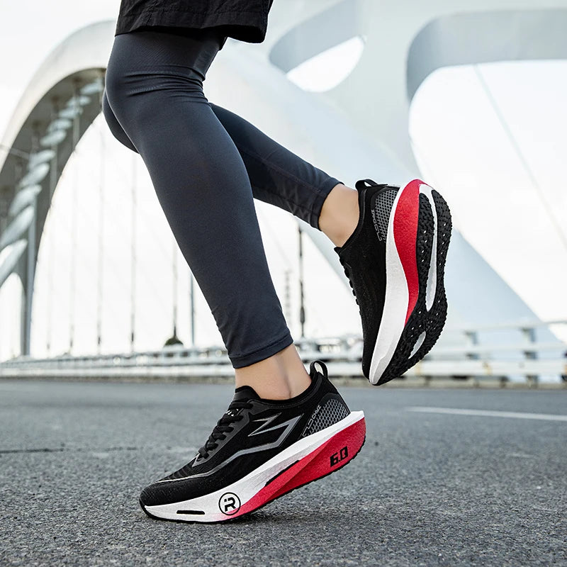 New Sports Shoes for Men & Women, Running Sneakers with Carbon Plate, Male Marathon Racing, Shock-Absorbing Athletics Training Shoes