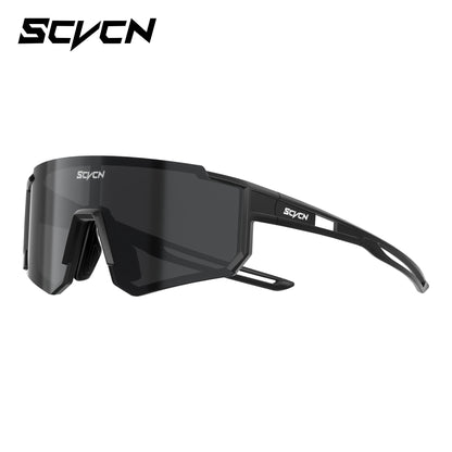 SCVCN Ochelari de soare sportivi pentru fete, ochelari de ciclism pentru copii, ochelari fotocromatici UV400, ochelari de baseball pentru băieți, ochelari pentru activități în aer liber, ochelari de soare pentru alergare și drumeții