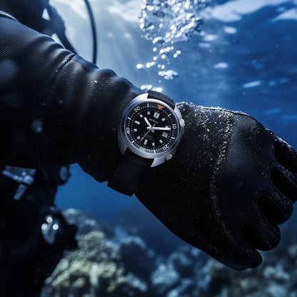 BERNY Automatic Dual Crown Diver Watch For Men Super Luminous Miyota 8215 Sapphire Swim Sport 20ATM Mechanical Men's Dive Watch