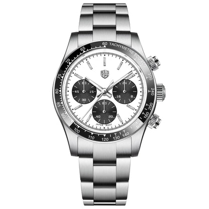 Rossitimi Casual Elegance Men Quartz Watch  Light Luxury Premium Stainless Steel Sapphire Small Three-Pin Luminous Diving Watch
