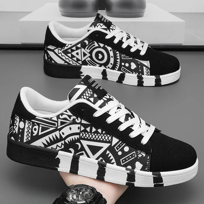 YRZL skateschoenen voor heren, canvas sneakers, casual ademende wandelschoenen, lichtgewicht platte herenschoenen, streetwear trend sportschoenen